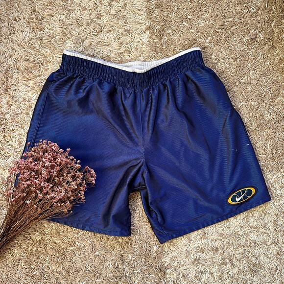 Vintage 90s Nike Globe Basketball Shorts Reversible Logo Swoosh Men’s L - Picture 1 of 8